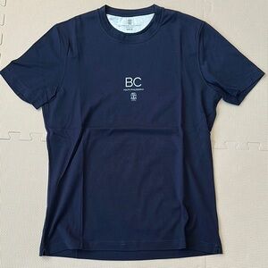 Brunello Cucinelli Navy Blue Men's T-Shirt